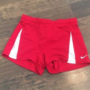 Retro Ruby Red Track Shorts